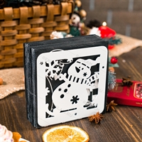 Салфетница из металла Снеговик - фото 53540