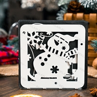 Салфетница из металла Снеговик - фото 53541