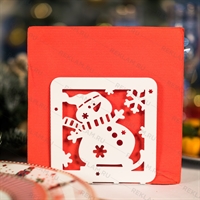 Салфетница из металла Снеговик - фото 53542