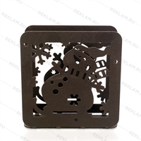 Салфетница из металла Снеговик - фото 53550