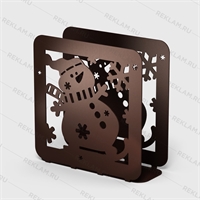 Салфетница из металла Снеговик - фото 53551