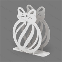 Салфетница кухонная Шар новогодний - фото 53561