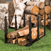 Разборная дровница для камина 103-230R металлическая - фото 54010