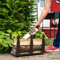 Разборная дровница для камина 103-230R металлическая - фото 54014