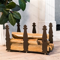 Разборная дровница для камина 103-230R металлическая - фото 54015