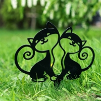 Садовая фигура металлическая Кошечки - фото 54019