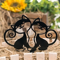Садовая фигура металлическая Кошечки - фото 54020