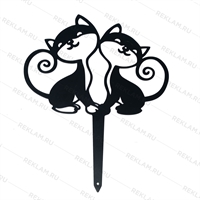 Садовая фигура металлическая Кошечки - фото 54024