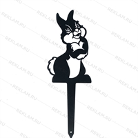 Металлическая садовая фигура Заяц - фото 54026