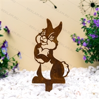 Металлическая садовая фигура Заяц - фото 54028