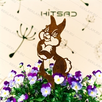 Металлическая садовая фигура Заяц - фото 54029