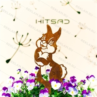 Металлическая садовая фигура Заяц - фото 54030