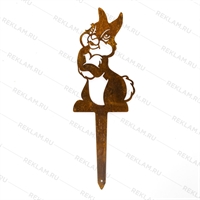 Металлическая садовая фигура Заяц - фото 54032