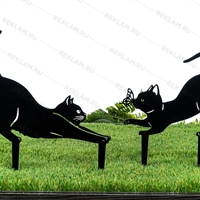 Садовая фигура из металла Кошка - фото 54035