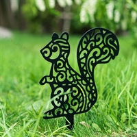 Металлическая фигурка для сада Белочка - фото 54048