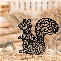 Металлическая фигурка для сада Белочка - фото 54051