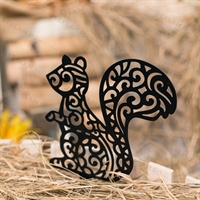 Металлическая фигурка для сада Белочка - фото 54052