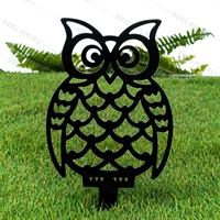 Металлическая садовая фигура Сова - фото 54059