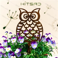 Металлическая садовая фигура Сова - фото 54065