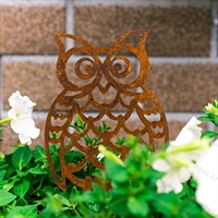Металлическая садовая фигура Сова - фото 54067