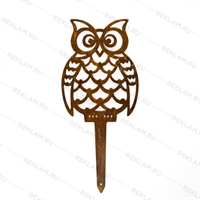 Металлическая садовая фигура Сова - фото 54069