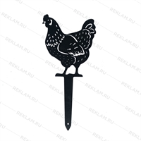 Металлическая фигурка для сада Курочка - фото 54086