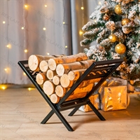 Разборная дровница для камина 103-232R металлическая - фото 54492