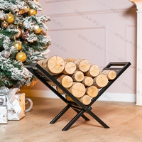 Разборная дровница для камина 103-232R металлическая - фото 54493