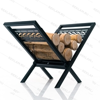 Разборная дровница для камина 103-232R металлическая - фото 54501