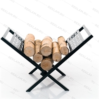 Разборная дровница для камина 103-232R металлическая - фото 54503