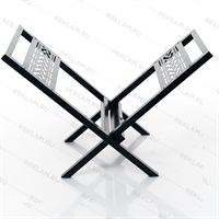 Разборная дровница для камина 103-232R металлическая - фото 54507