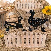 Декоративные фигуры для сада 4 шт Утки 801-138B металл - фото 54548