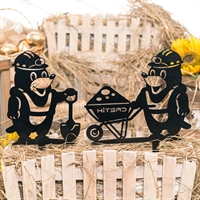 Металлическая садовая декоративная фигура 801-140 Крот - фото 54563