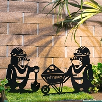 Металлическая садовая декоративная фигура 801-140 Крот - фото 54564