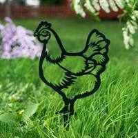 Металлическая садовая декоративная фигура 801-150 Курица - фото 54570