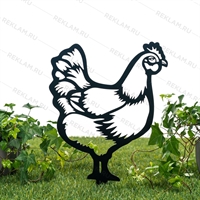 Металлическая садовая декоративная фигура 801-150 Курица - фото 54574