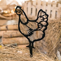 Металлическая садовая декоративная фигура 801-150 Курица - фото 54575