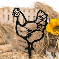Металлическая садовая декоративная фигура 801-150 Курица - фото 54576