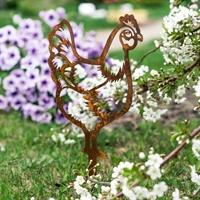 Металлическая садовая декоративная фигура 801-150 Курица - фото 54580