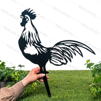 Металлическая садовая декоративная фигура 801-151 Петух - фото 54590