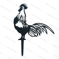 Металлическая садовая декоративная фигура 801-151 Петух - фото 54593
