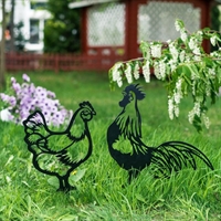 Металлическая садовая декоративная фигура 801-151 Петух - фото 54594