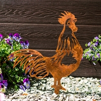Металлическая садовая декоративная фигура 801-151 Петух - фото 54597
