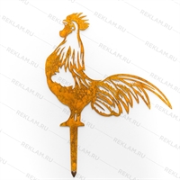 Металлическая садовая декоративная фигура 801-151 Петух - фото 54599