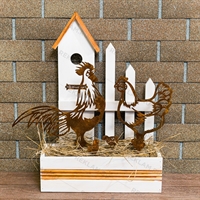 Металлическая садовая декоративная фигура 801-151 Петух - фото 54600