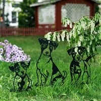 Металлическая садовая декоративная фигура Пёс - фото 54612