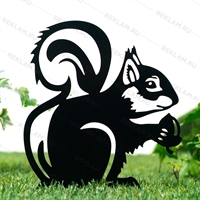 Металлическая садовая декоративная фигура Белка - фото 54630