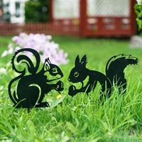 Металлическая садовая декоративная фигура Белка - фото 54633