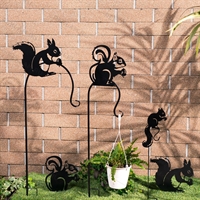 Металлическая садовая декоративная фигура Белка - фото 54634