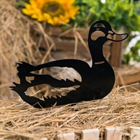 Садовая декоративная фигура Селезень металл - фото 54640
